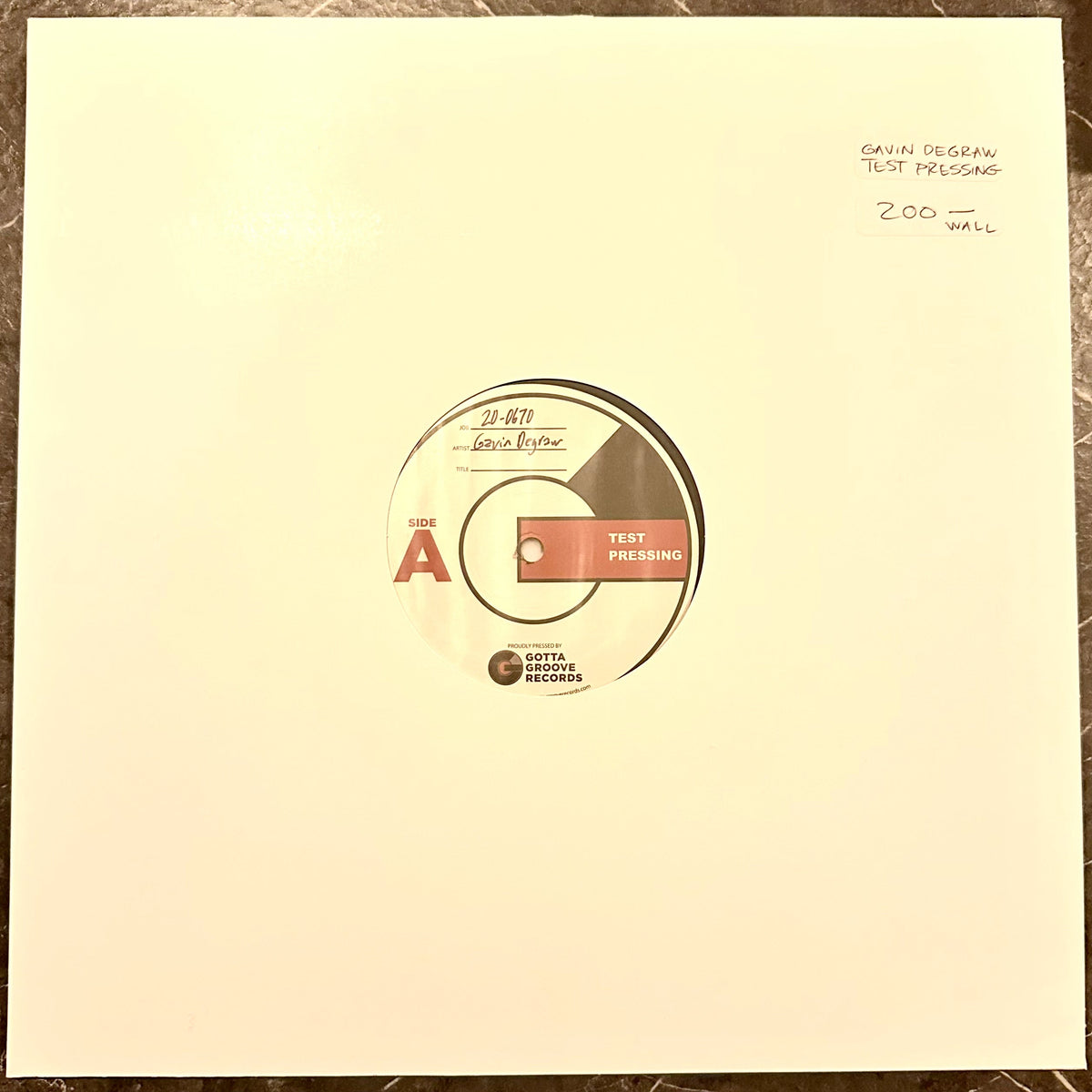Gavin DeGraw – Chariot TEST PRESSING – Release:538c6a8e-7658-4d4d-8259-20e614662bac (cover)