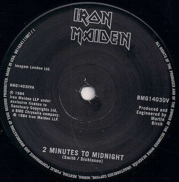 Iron Maiden - 2 Minutes To Midnight (7-inch Vinyl) Vinyl > 7-inch Sanctuary Records
