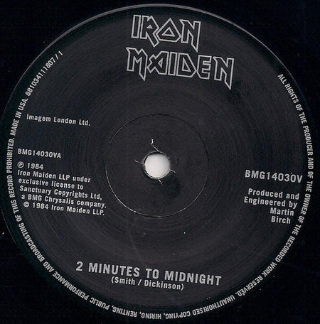 Iron Maiden - 2 Minutes To Midnight (7-inch Vinyl) Vinyl > 7-inch Sanctuary Records