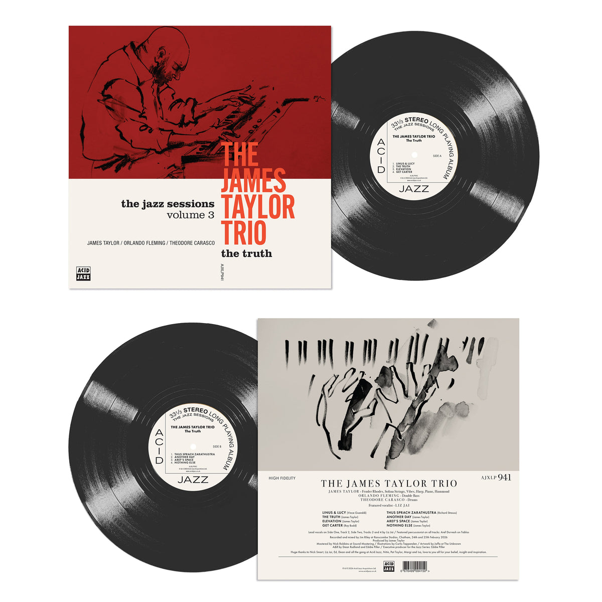 The James Taylor Trio - The Truth (Vinyl) Vinyl > LP Acid Jazz NEW NEW