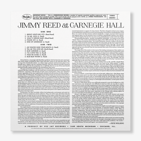 Jimmy Reed - Jimmy Reed At Carnegie Hall (Bluesville Series Vinyl) Vinyl > LP Craft Recordings