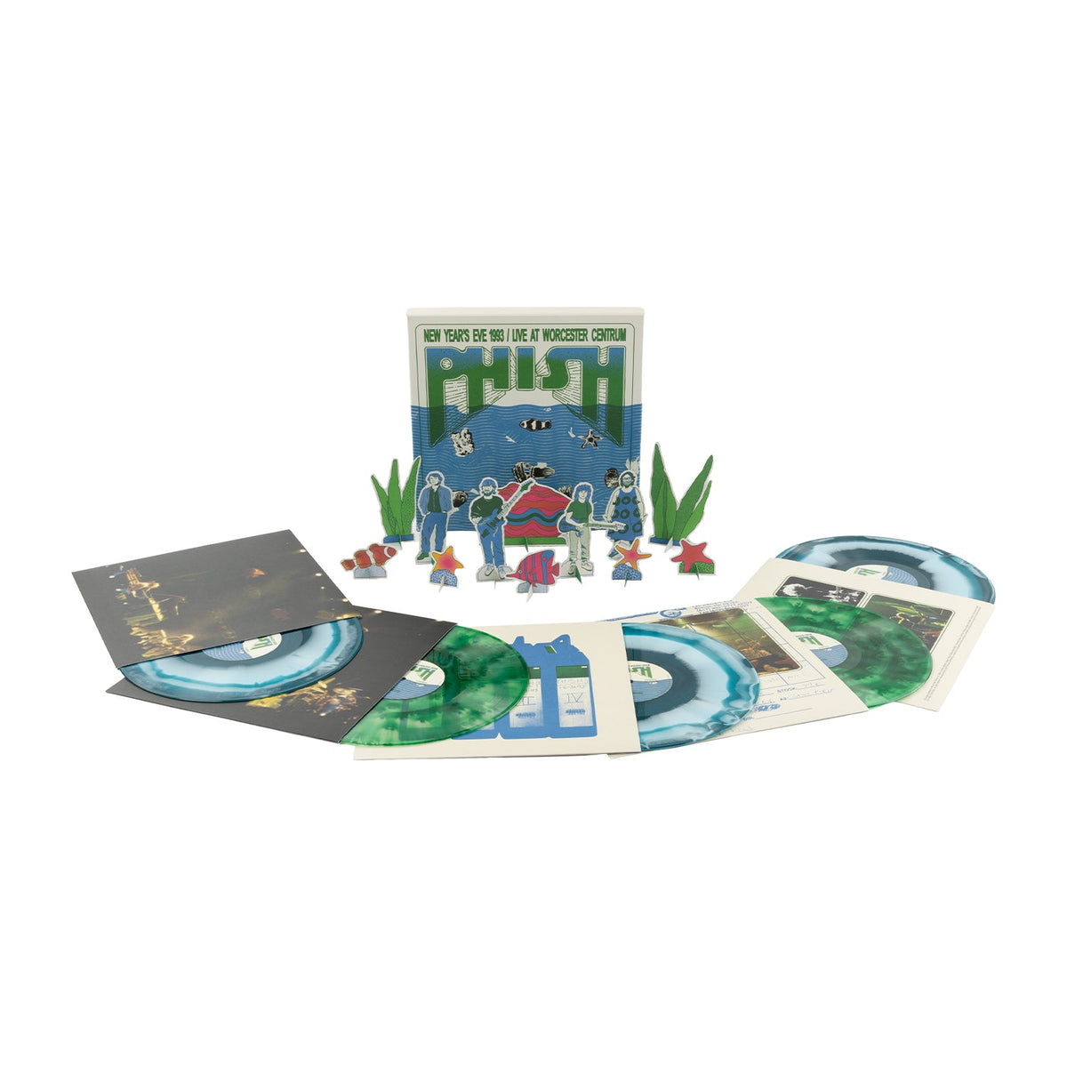Phish - New Year's Eve 1993, Live At Worcester Centrum (Seaweed & Water Vinyl 5LP Box Set) Vinyl > Box Set Jemp Records