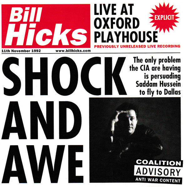 Bill Hicks – Shock And Awe:  Live At Oxford Playhouse 11 November 1992 – Release:9565a7dc-b574-4c28-bb70-3a549a01ba9a (cover)