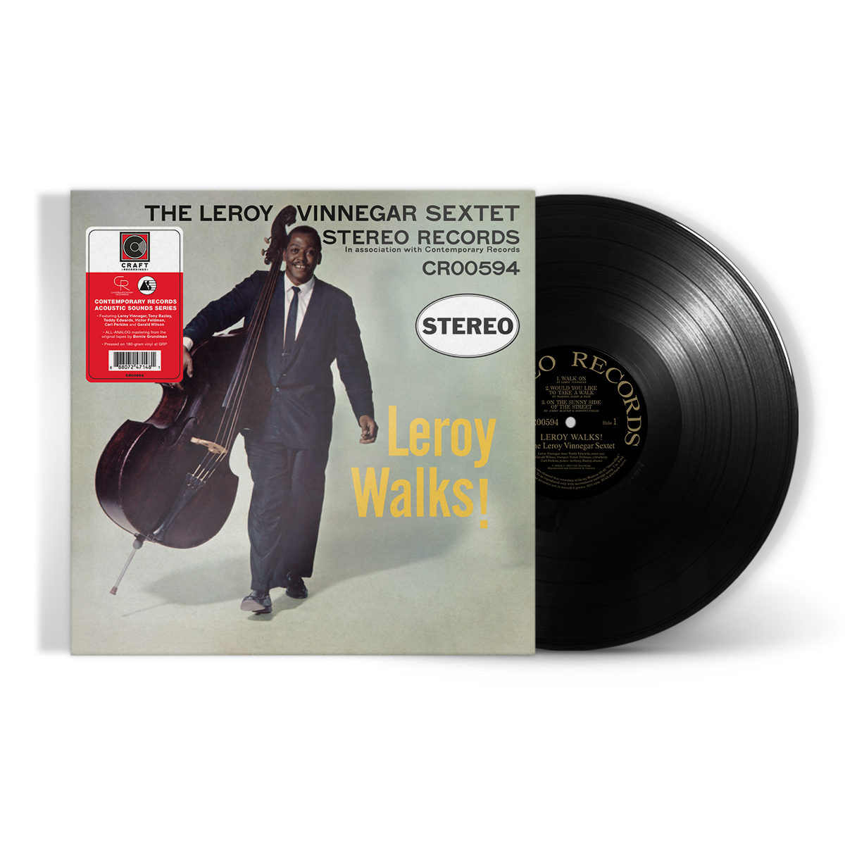 Leroy Vinnegar - Leroy Walks! (Contemporary Records Acoustic Sounds Series) Vinyl > LP Craft Recordings