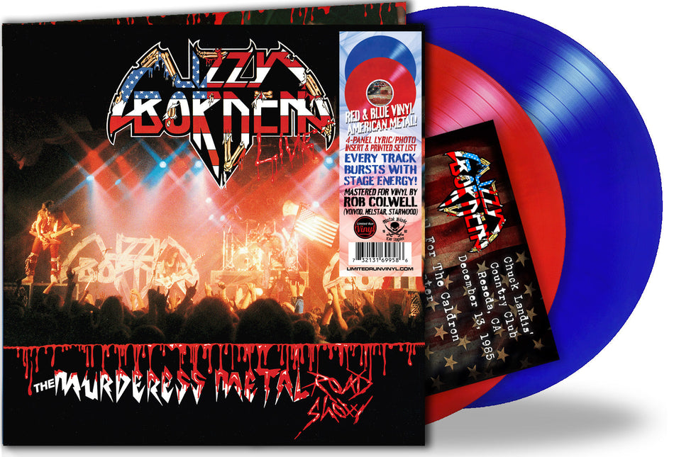 Lizzy Borden - The Murderess Metal Road Show (Indie Exclusive Red & Blue Vinyl) Vinyl Brutal Planet NEW NEW
