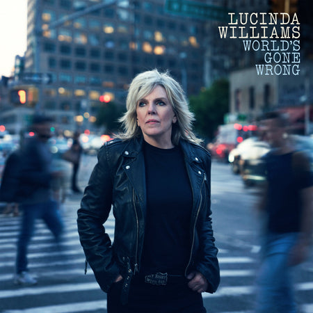 Lucinda Williams - World's Gone Wrong (Indie Exclusive Sky Blue Vinyl) front cover