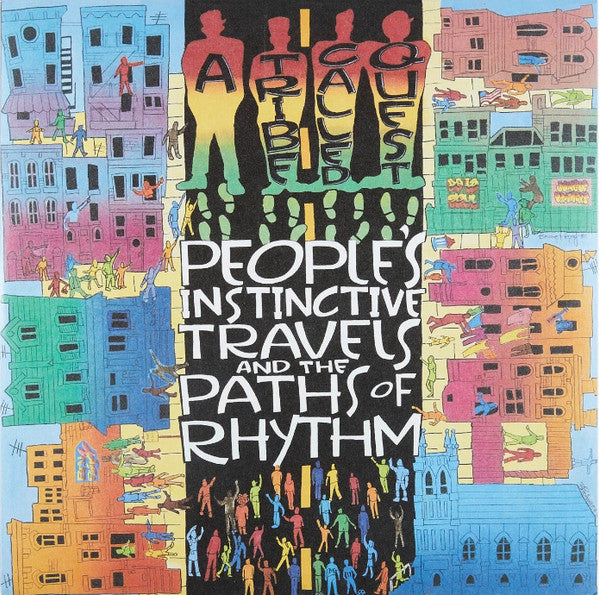 A Tribe Called Quest – People's Instinctive Travels And The Paths Of Rhythm – Release:e5fa0bd7-3ae5-4019-a2d2-38e48bd2f2ff (cover)