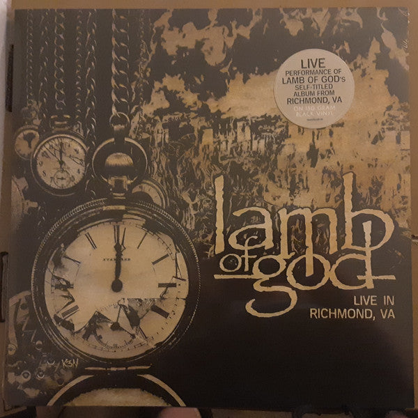 Lamb of God - Live In Richmond, VA Record Epic 2021 / US / 150g / Epic / XLW7W NEW NEW