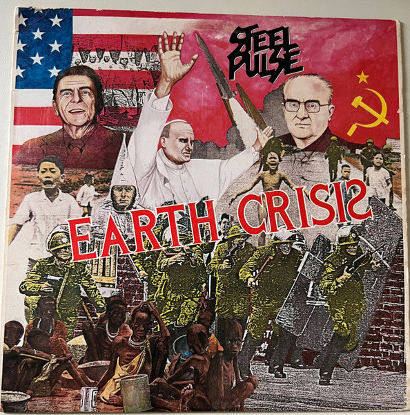 Steel Pulse - Earth Crisis Record Elektra 1984 / US / Elektra / I7M65 VG+ VG+