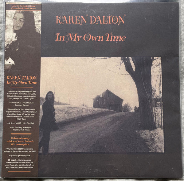 Karen Dalton - In My Own Time Record Light In The Attic 2022 / Worldwide / Hi-Melt Silver, 50th Anniversary Edition / Light In The Attic / 3MANJ NEW NEW