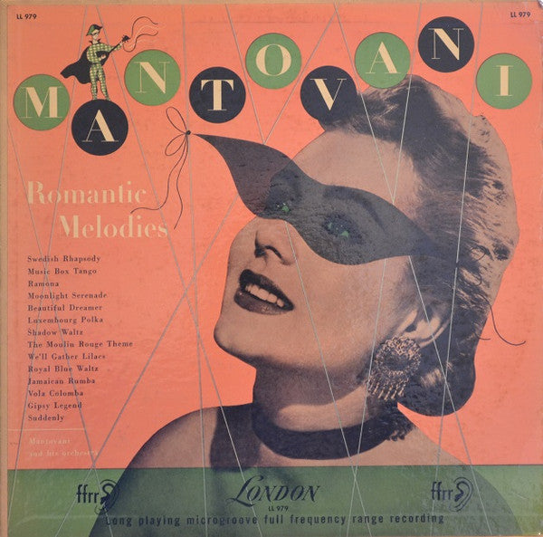 Mantovani And His Orchestra - Romantic Melodies: An Album Of Favourite Melodies Record London Records 1954 / US / London Records / 6PPOY G G