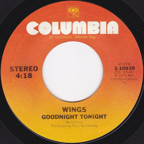 Wings (2) – Goodnight Tonight – Release:9a1977e9-adee-4dee-98b3-d86ac1854f71 (cover)