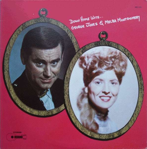 George Jones & Melba Montgomery - Down Home With... Record Buckboard Records 1977 / US / Buckboard Records / 1TF66 VG G