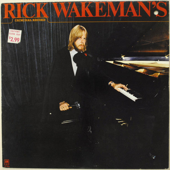 Rick Wakeman - Rick Wakeman's Criminal Record Record A&M Records 1977 / US / A&M Records / TFAQI VG+ VG+