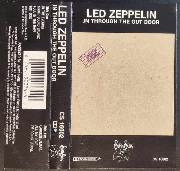 Led Zeppelin - In Through The Out Door Record Swan Song US / Swan Song VG VG