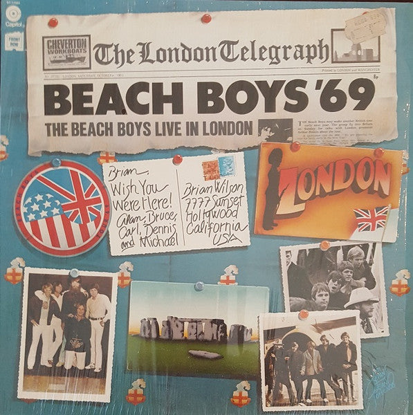 The Beach Boys - Beach Boys '69 (The Beach Boys Live In London) Record Capitol Records 1976 / US / L.A. Press / Capitol Records / 45SKB VG G