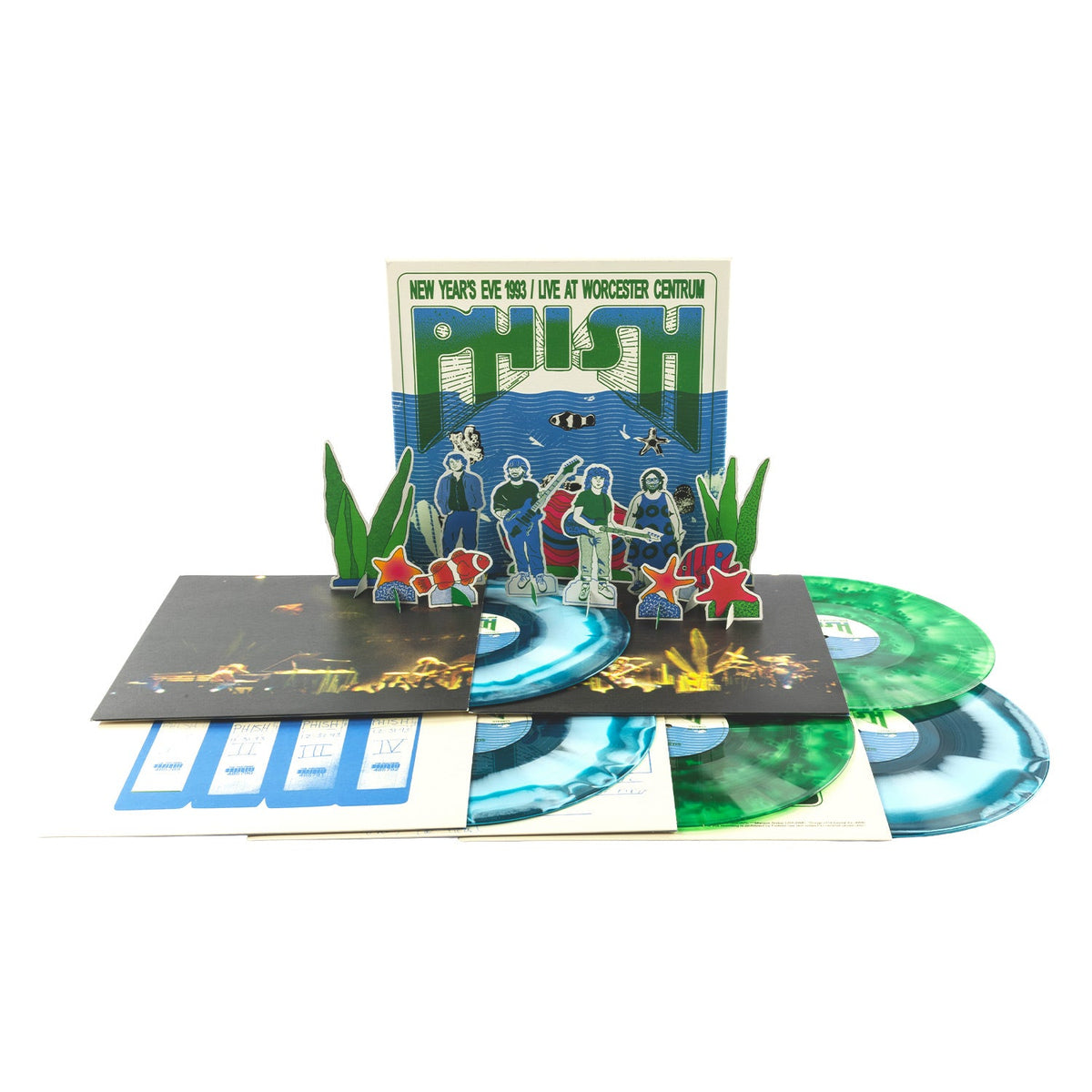 Phish - New Year's Eve 1993, Live At Worcester Centrum (Seaweed & Water Vinyl 5LP Box Set) Vinyl > Box Set Jemp Records NEW NEW