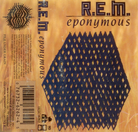 R.E.M. - Eponymous Record I.R.S. Records 1988 / US / White Cassette Tape, Dolby HX Pro / I.R.S. Records VG VG