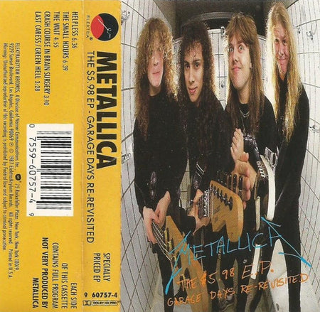 Metallica - The $5.98 E.P. - Garage Days Re-Revisited Record Elektra 1987 / US / SR / Elektra VG+ VG+