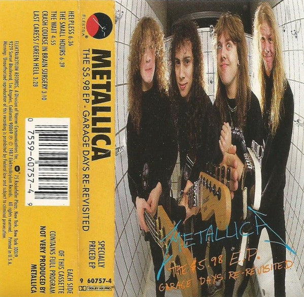 Metallica - The $5.98 E.P. - Garage Days Re-Revisited Record Elektra 1987 / US / SR / Elektra VG+ VG+