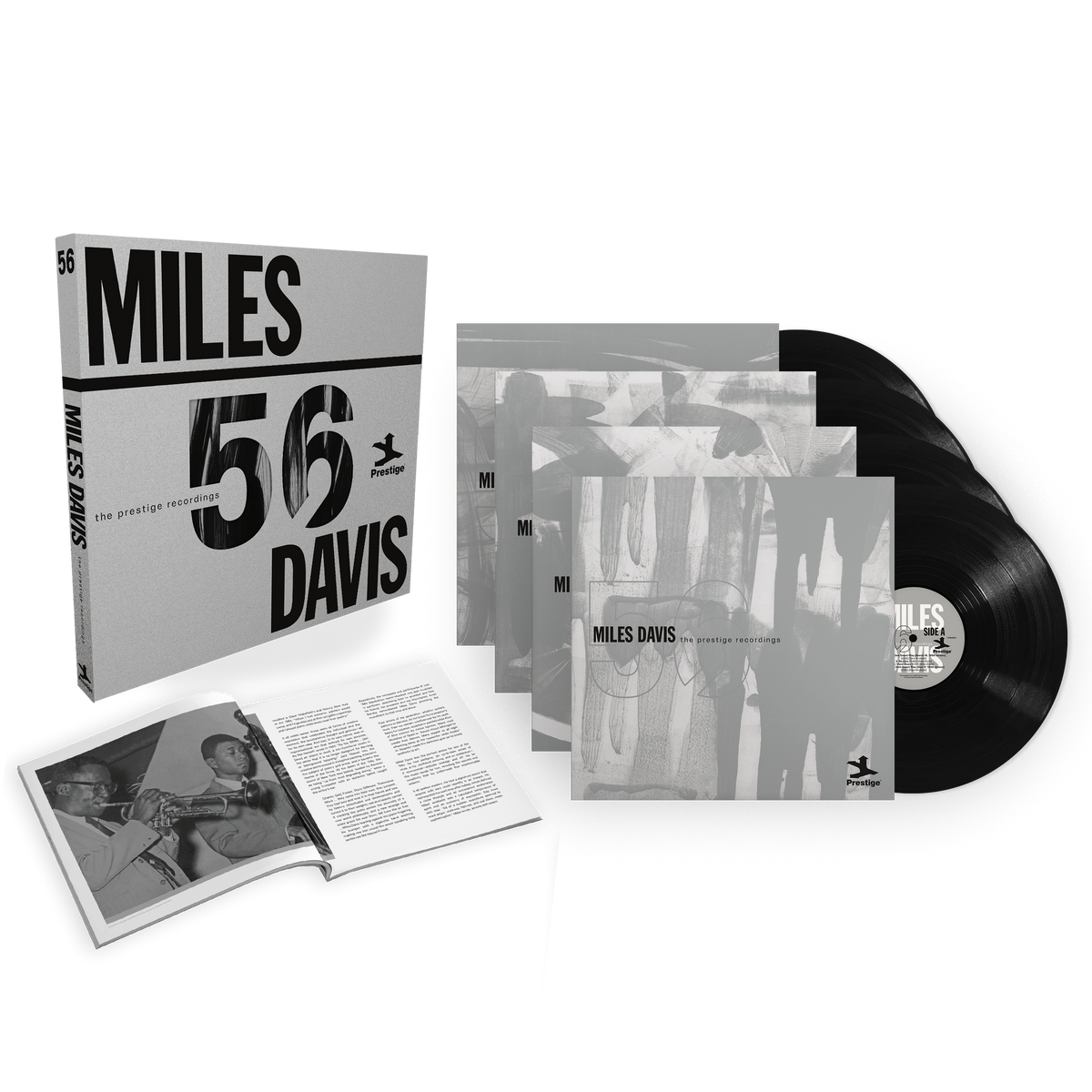 Miles Davis - Miles '56: The Prestige Recordings 180g 4LP box set exploded packshot