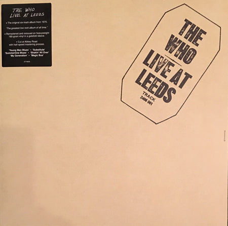 The Who - Live At Leeds Record MCA Coral 2017 / Europe / 180-gram / Polydor / YN05L NEW NEW