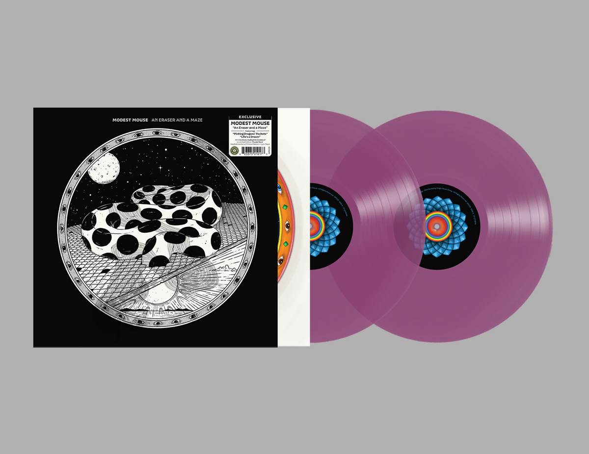 [PREORDER] Modest Mouse - An Eraser And A Maze (EV Exclusive) Preorder Glacial Pace Recordings, Inc. 2026 / US / EV Exclusive Purple Haze Vinyl / Glacial Pace Recordings NEW NEW