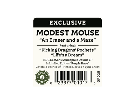 Modest Mouse - An Eraser And A Maze (Evergreen Vinyl Exclusive Purple Haze Vinyl) - Evergreen Vinyl Exclusive sticker
