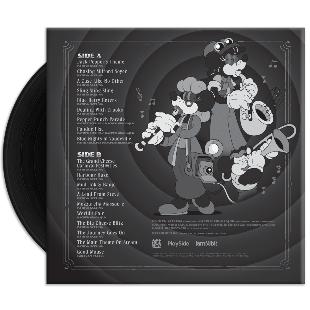 Patryk Scelina - MOUSE: P.I. For Hire (Original Game Soundtrack) (Reissue Vinyl)