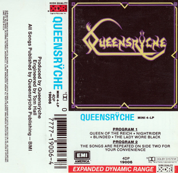 Queensrÿche - Queensrÿche Record EMI America 1983 / US / Dolby XDR / EMI America VG VG