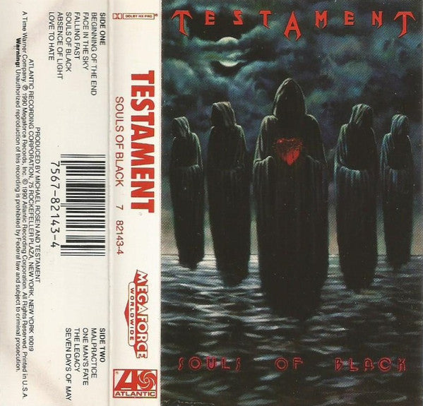 Testament (2) - Souls Of Black Record Megaforce Worldwide 1990 / US / Megaforce Worldwide VG VG