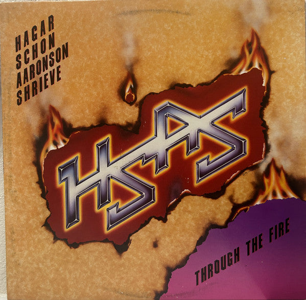 HSAS - Through The Fire Record Geffen Records 1984 / US / Geffen Records / T226W VG+ VG+