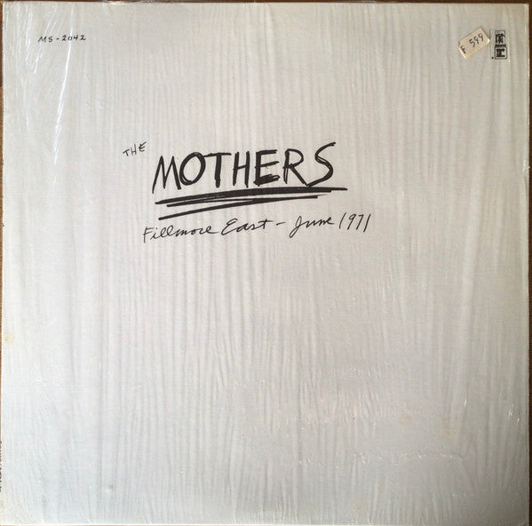 The Mothers - Fillmore East - June 1971 Record Bizarre Records US / Bizarre Records / RH2I0 VG+ VG