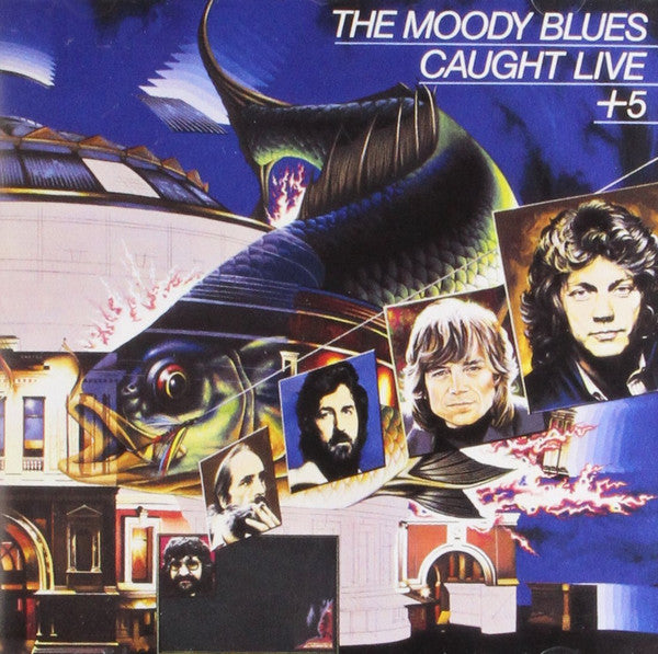 The Moody Blues - Caught Live +5 Record London Records 1977 / US / Bestway Press / London Records / RUA4F VG+ VG+
