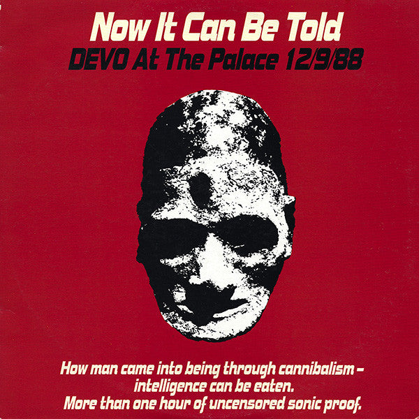 Devo - Now It Can Be Told (Devo At The Palace 12/9/88) Record Enigma (4) 1989 / US / Enigma (4) / WZVBC VG+ VG+