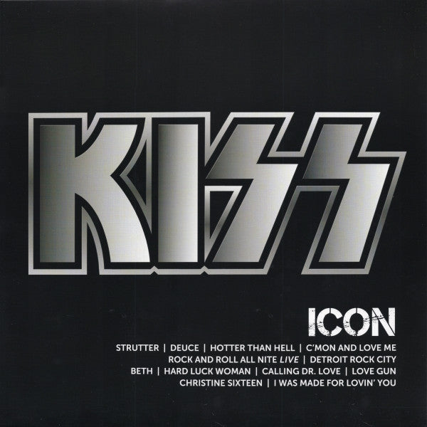 Kiss - Icon Record Mercury 2023 / US / Silver w/ Black Splatter / Mercury / 4XNI9 NEW NEW