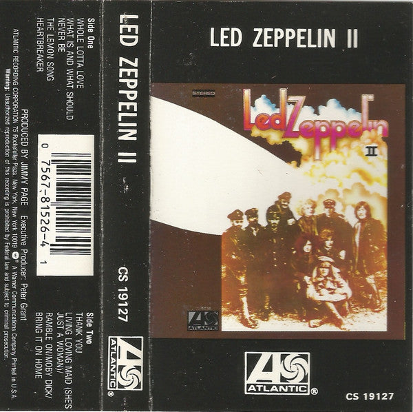 Led Zeppelin - Led Zeppelin II Record Atlantic US / BQC / Atlantic VG VG