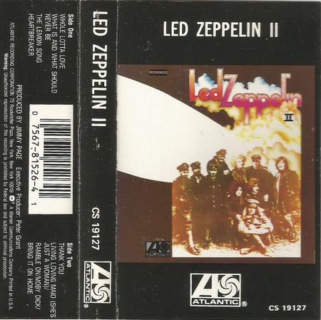 Led Zeppelin - Led Zeppelin II Record Atlantic US / BQC / Atlantic VG VG