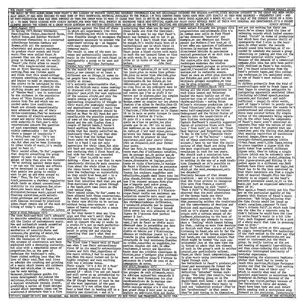 Faust – The Faust Tapes – Release:38b7d029-c691-4a5a-bd57-4c910a5599f5 (cover)