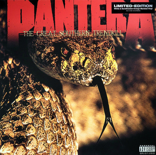 Pantera - The Great Southern Trendkill Record EastWest Records America 2021 / US / White And Sandblasted Orange Marbled / EastWest Records America / X0DCG NEW NEW
