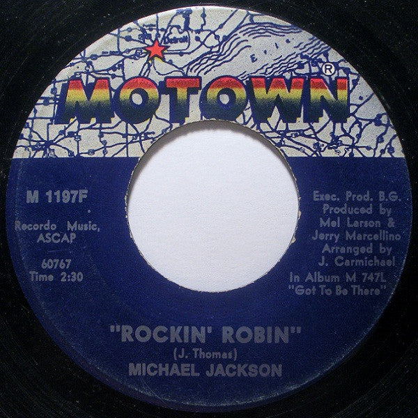 Michael Jackson – Rockin' Robin / Love Is Here And Now You're Gone – Release:fd63a1d5-79d0-4784-9803-ce15cc17a33d (cover)