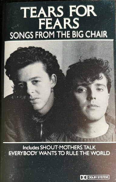 Tears For Fears - Songs From The Big Chair Record Mercury 1985 / US / CRC / Mercury VG+ VG+