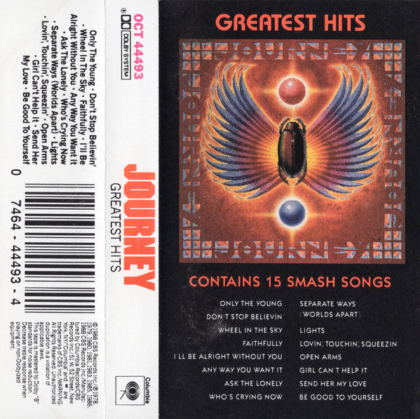 Journey - Greatest Hits Record Columbia 1988 / US / Columbia VG VG