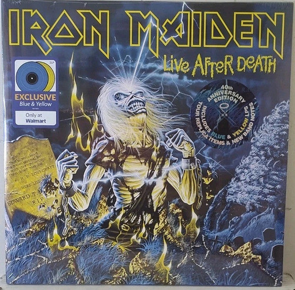 Iron Maiden - Live After Death Record Sanctuary 2025 / US / 40th Anniversary, Blue + Yellow / Sanctuary / CGO61 NEW NEW