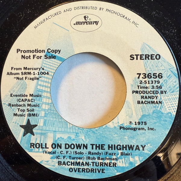 Bachman-Turner Overdrive – Roll On Down The Highway / Sledgehammer – Release:37fb4143-e812-4b27-9f08-59a8fa41be58 (cover)