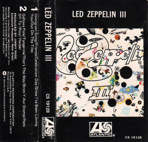 Led Zeppelin - Led Zeppelin III Record Atlantic 1977 / US / Atlantic VG+ VG+