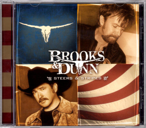 Brooks & Dunn - Steers & Stripes Record Arista Nashville 2001 / US / Sonopress Pressing / Arista Nashville / WXN0Y VG VG
