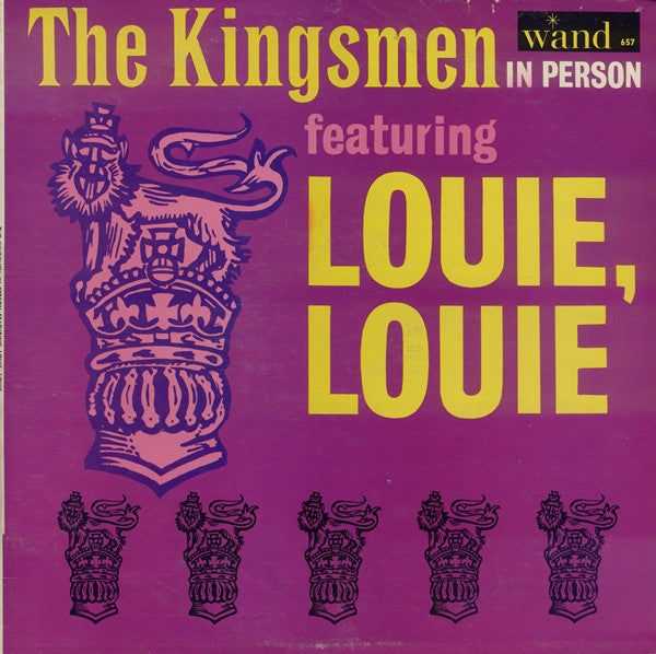 The Kingsmen - The Kingsmen In Person Featuring Louie, Louie Record Wand 1964 / US / Wand / PM64J G G