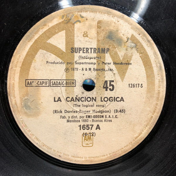Supertramp – La Canción Lógica = The Logical Song – Release:6e1be166-460c-4c76-a14d-ea9d3458fae2 (cover)