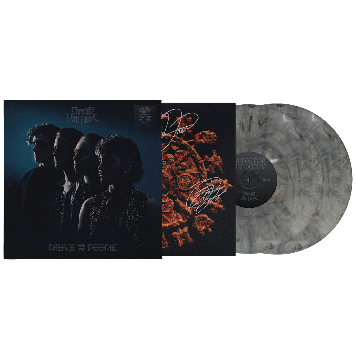 Greta Van Fleet - Palace for the People (Smokey Quartz Marble Vinyl Signed Oracle Variant)
